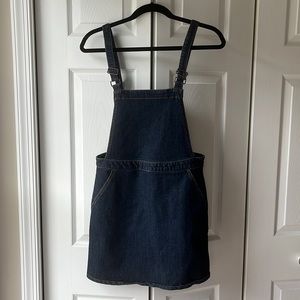 Denim Jumper Skirt - Overall Dress